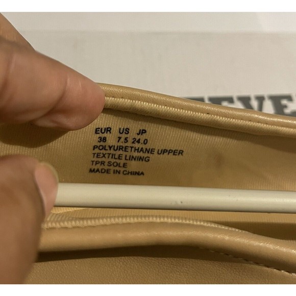 FEVERSOLE Women Size 7.5 Shoes Soft Cushion Tan Color Elastic Adjustable Ballet - Picture 9 of 12